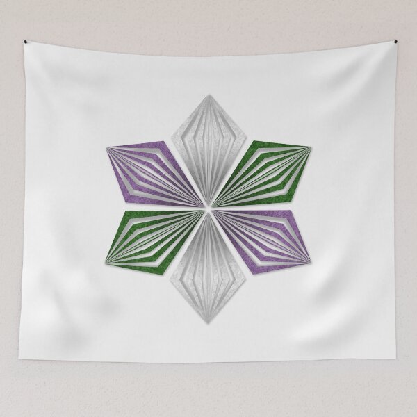 Item preview, Genderqueer Pride Flag Colored Geometric Starburst designed and sold by LiveLoudGraphic.