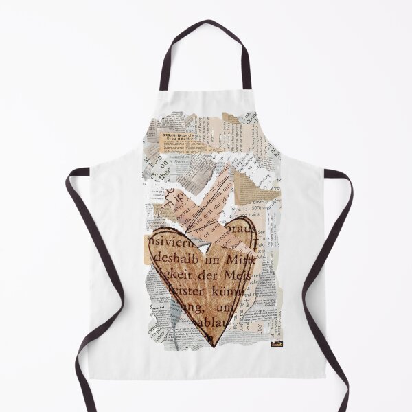 Item preview, Vintage Paper Collage -Heart & Bird Minimalist Art designed and sold by Atarac.