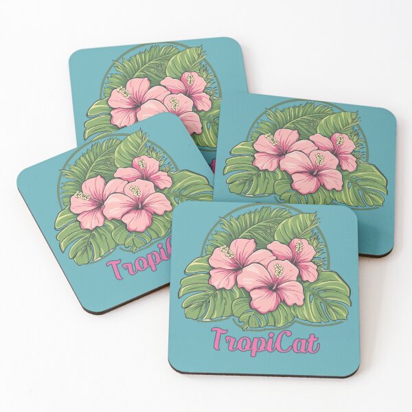 Item preview, TropiCat Hibiscus Logo designed and sold by TropiCatArt.