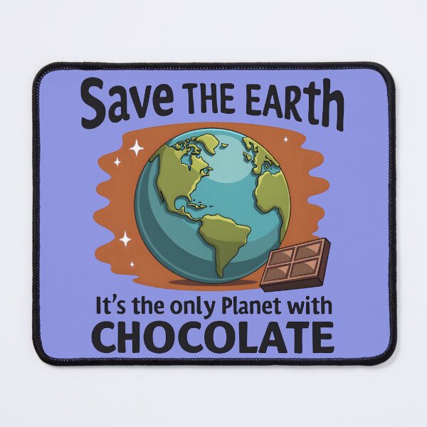 Item preview, Save the Earth it's the only Planet with Chocolate designed and sold by PODyShop.