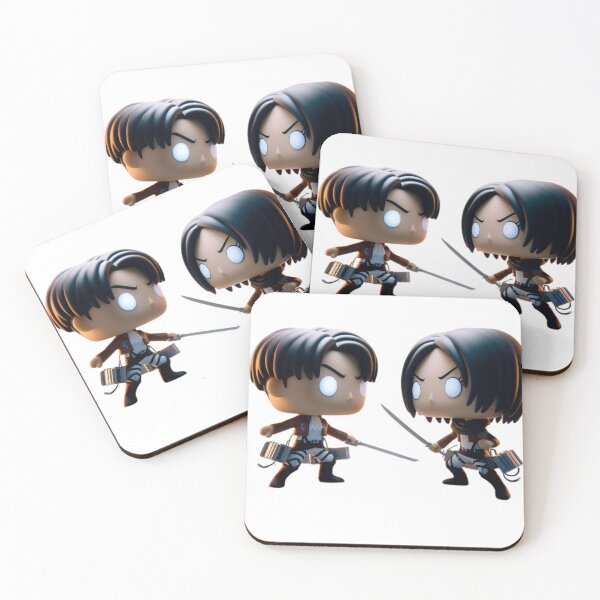 Item preview, Funko pop | Mikasa vs Levi designed and sold by GeekArtUniverse.