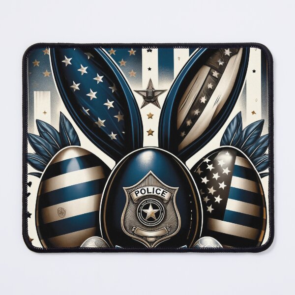 Item preview, Honorable Easter Bunny & Police Badge Design designed and sold by Baharaby.