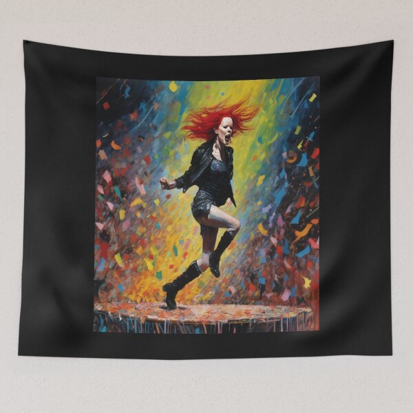 Item preview,  "Neon Rebellion: Shirley Manson's Garbage Energy" designed and sold by Artisticanvas.