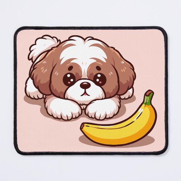 Item preview, Shih Tzu Stalking a Banana designed and sold by Ghost on Toast.