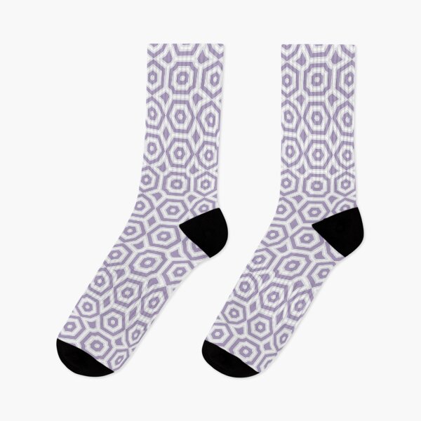 Item preview, Lilac and white art deco geometric ornament designed and sold by fuzzyfox.
