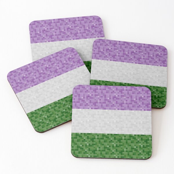 Item preview, Genderqueer Pride Pixel Flag Repeating Background designed and sold by LiveLoudGraphic.