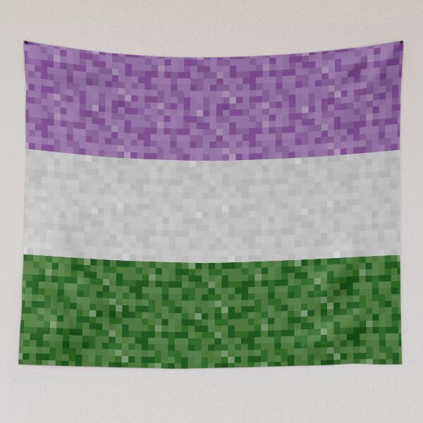 Item preview, Genderqueer Pride Pixel Flag Repeating Background designed and sold by LiveLoudGraphic.