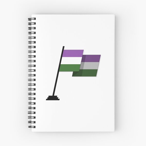 Item preview, Large Waving Flag in Genderqueer Pride Flag Colors designed and sold by LiveLoudGraphic.