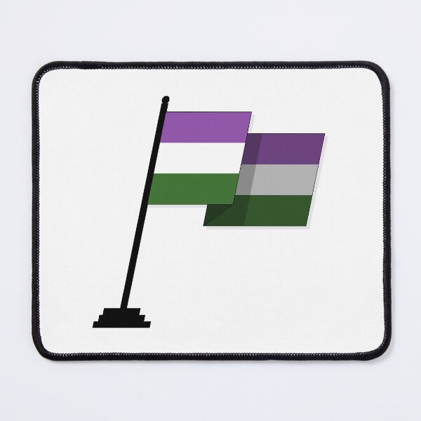 Item preview, Large Waving Flag in Genderqueer Pride Flag Colors designed and sold by LiveLoudGraphic.