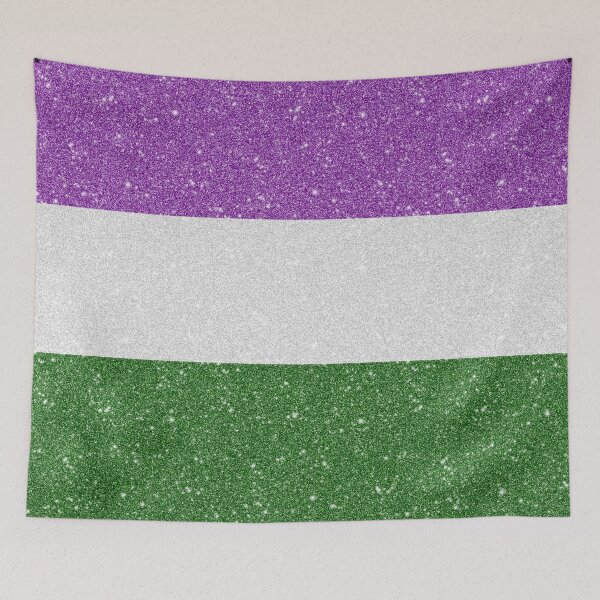 Item preview, Faux Glitter Genderqueer Pride Flag Background designed and sold by LiveLoudGraphic.