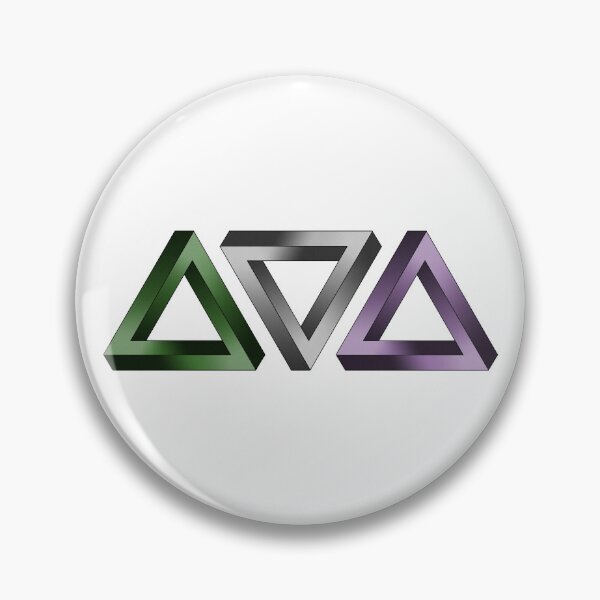 Item preview, Genderqueer Pride Flag Colored Twisted Triangles Optical Illusions designed and sold by LiveLoudGraphic.
