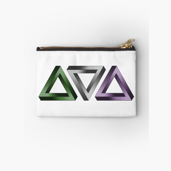 Item preview, Genderqueer Pride Flag Colored Twisted Triangles Optical Illusions designed and sold by LiveLoudGraphic.
