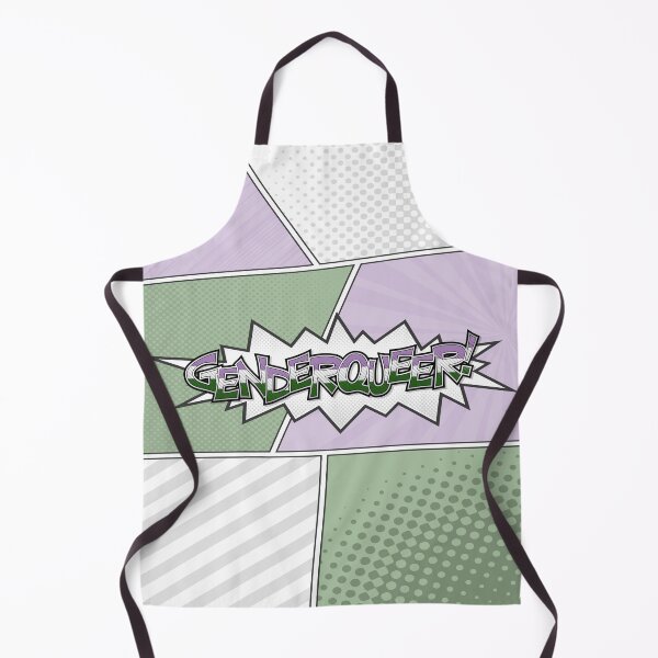 Item preview, Halftone Genderqueer Pride Typography with Flag Background designed and sold by LiveLoudGraphic.