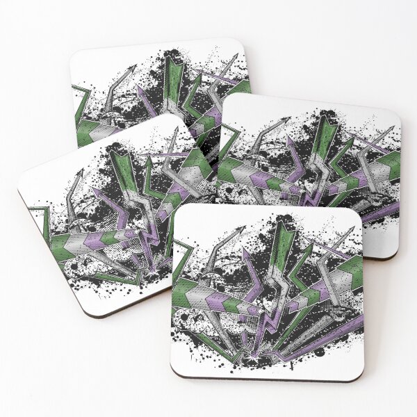 Item preview, Grunge Graffiti Genderqueer Lightning and Arrows designed and sold by LiveLoudGraphic.
