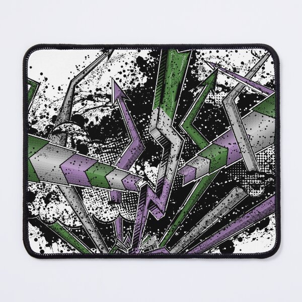 Item preview, Grunge Graffiti Genderqueer Lightning and Arrows designed and sold by LiveLoudGraphic.
