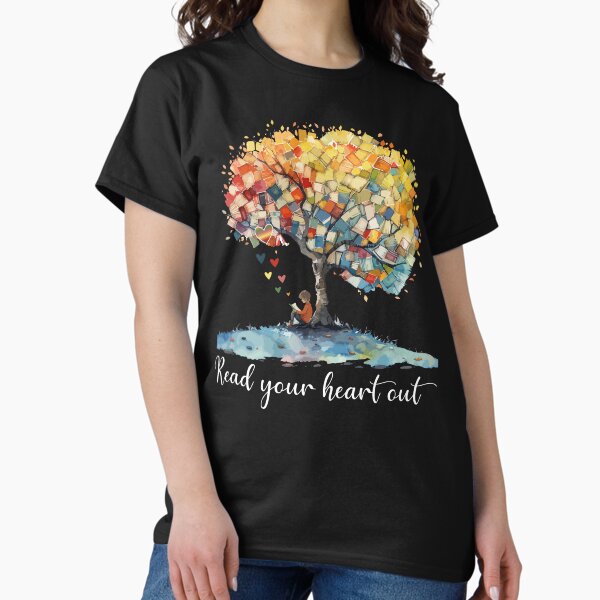 Item preview, Read Your Heart Out Tree of Books Cute Teacher Book Lover designed and sold by Dapper-Art.