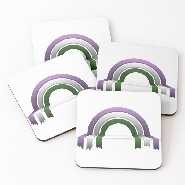 Item preview, Genderqueer Pride Flag 3D Drip Rainbow Design designed and sold by LiveLoudGraphic.
