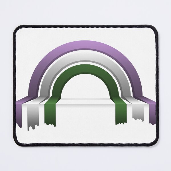 Item preview, Genderqueer Pride Flag 3D Drip Rainbow Design designed and sold by LiveLoudGraphic.