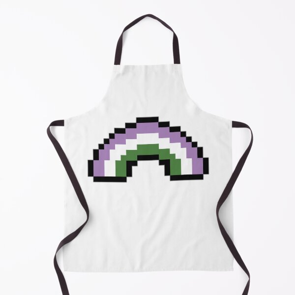 Item preview, Pixel Rainbow Design in Genderqueer Pride Flag Colors designed and sold by LiveLoudGraphic.