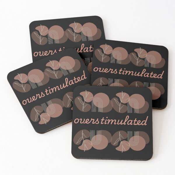 Item preview, Overstimulated T-Shirt | Aesthetic Minimalist Sensory Overload Tee designed and sold by wiggylyn.