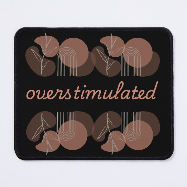Item preview, Overstimulated T-Shirt | Aesthetic Minimalist Sensory Overload Tee designed and sold by wiggylyn.