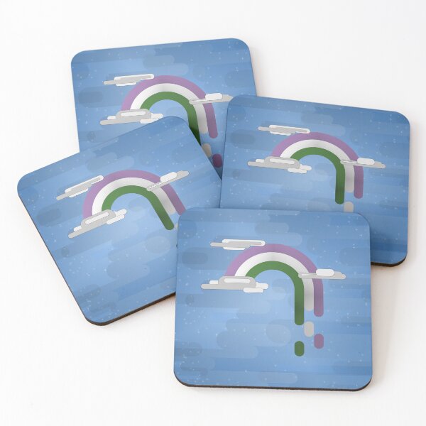Item preview, Genderqueer Pride Flag Minimalist Drip Rainbow Design designed and sold by LiveLoudGraphic.