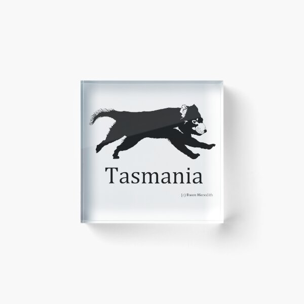Item preview, Tasmanian Devil running black and white designed and sold by DingbatDesigns.