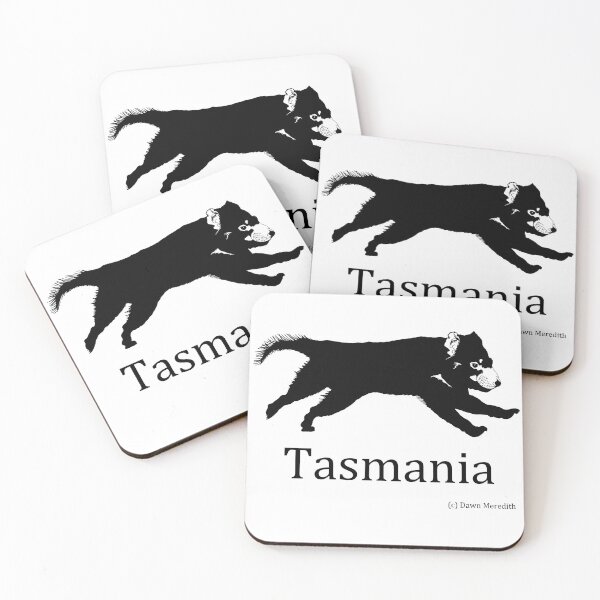 Item preview, Tasmanian Devil running black and white designed and sold by DingbatDesigns.