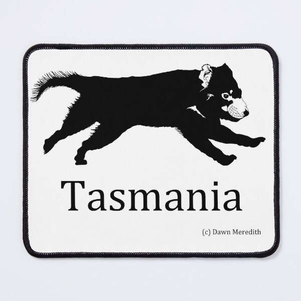 Item preview, Tasmanian Devil running black and white designed and sold by DingbatDesigns.