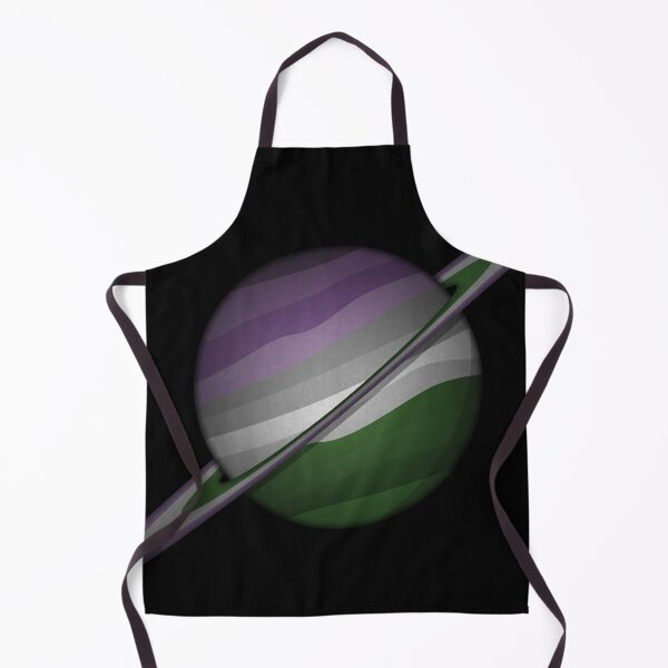 Item preview, Planet and Rings in Genderqueer Pride Flag Colors designed and sold by LiveLoudGraphic.