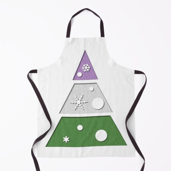 Item preview, Minimalist Christmas Tree in Genderqueer Pride Flag Colors designed and sold by LiveLoudGraphic.