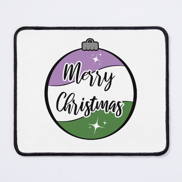 Item preview, Christmas Ornament in Genderqueer Pride Flag Colors designed and sold by LiveLoudGraphic.
