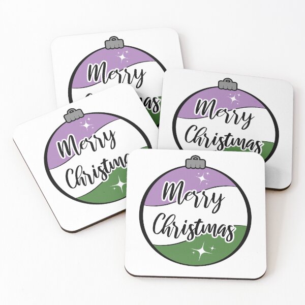 Item preview, Christmas Ornament in Genderqueer Pride Flag Colors designed and sold by LiveLoudGraphic.