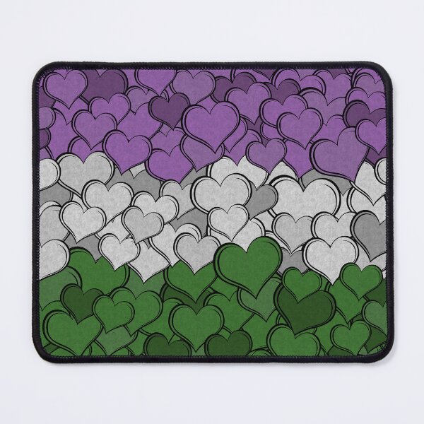 Item preview, Overlapping Hearts in Genderqueer Pride Flag designed and sold by LiveLoudGraphic.