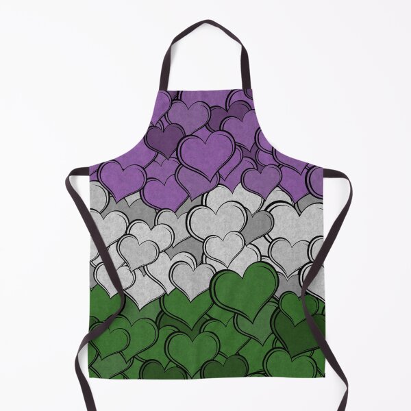 Item preview, Overlapping Hearts in Genderqueer Pride Flag designed and sold by LiveLoudGraphic.