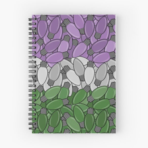 Item preview, Overlapping Christmas Lights in Genderqueer Pride Flag designed and sold by LiveLoudGraphic.