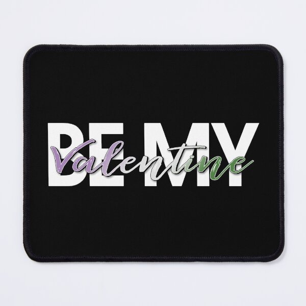 Item preview, Be My Valentine Genderqueer Pride Holiday Typography Design designed and sold by LiveLoudGraphic.