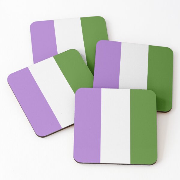 Item preview, Vertical Repeating Genderqueer Pride Flag Pattern designed and sold by LiveLoudGraphic.