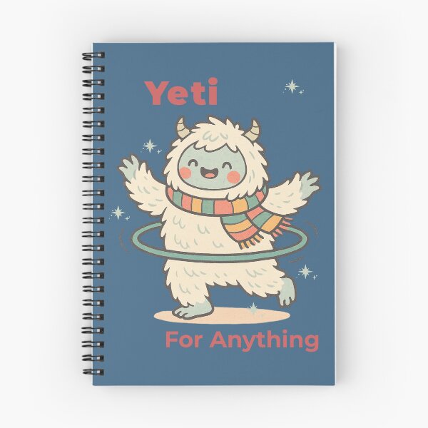 Item preview, Yeti for Anything – Cute Retro Snow Monster Hula Hooping designed and sold by EmersionPrints.