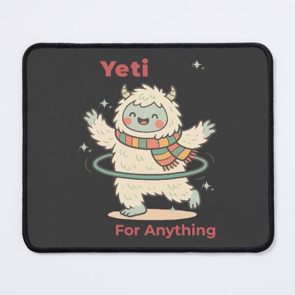 Item preview, Yeti for Anything – Cute Retro Snow Monster Hula Hooping designed and sold by EmersionPrints.
