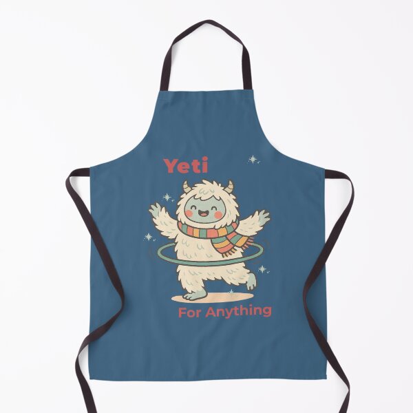 Item preview, Yeti for Anything – Cute Retro Snow Monster Hula Hooping designed and sold by EmersionPrints.