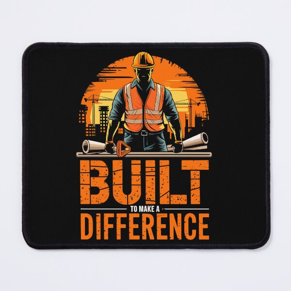 Item preview, Construction Worker Built To Make A Difference designed and sold by Taans-Creation.