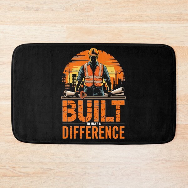 Item preview, Construction Worker Built To Make A Difference designed and sold by Taans-Creation.