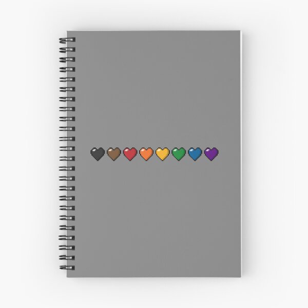 Item preview, Row of Eight Inclusive Rainbow Pride Flag Pixel Hearts designed and sold by LiveLoudGraphic.
