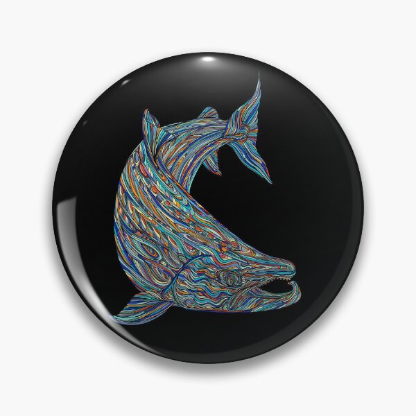 Item preview, Colorful abstract salmon designed and sold by DaveDanchuk.