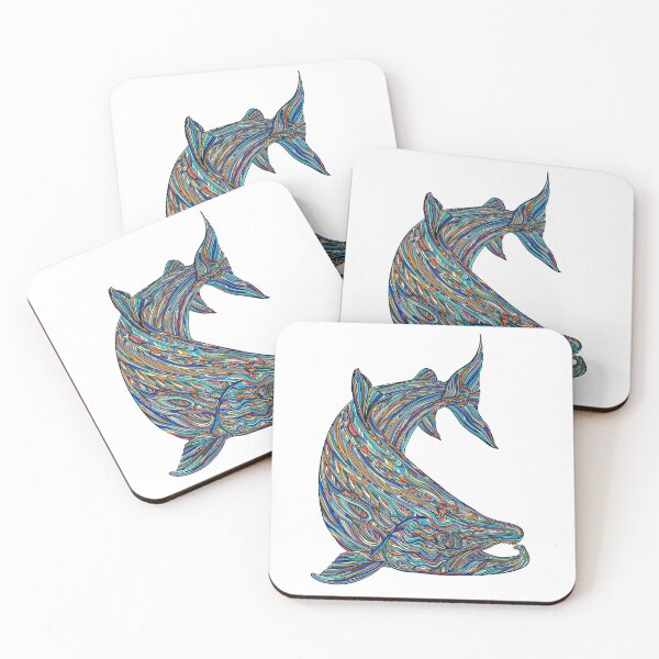 Item preview, Colorful abstract salmon designed and sold by DaveDanchuk.
