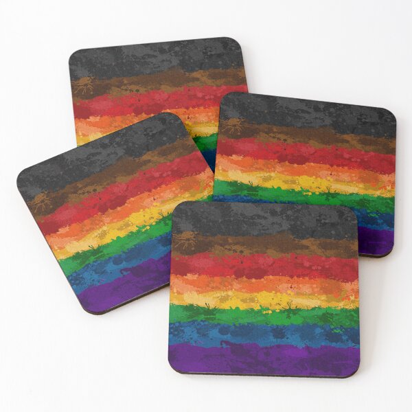 Item preview, Abstract Paint Splatter Inclusive Rainbow Pride Flag Pattern designed and sold by LiveLoudGraphic.