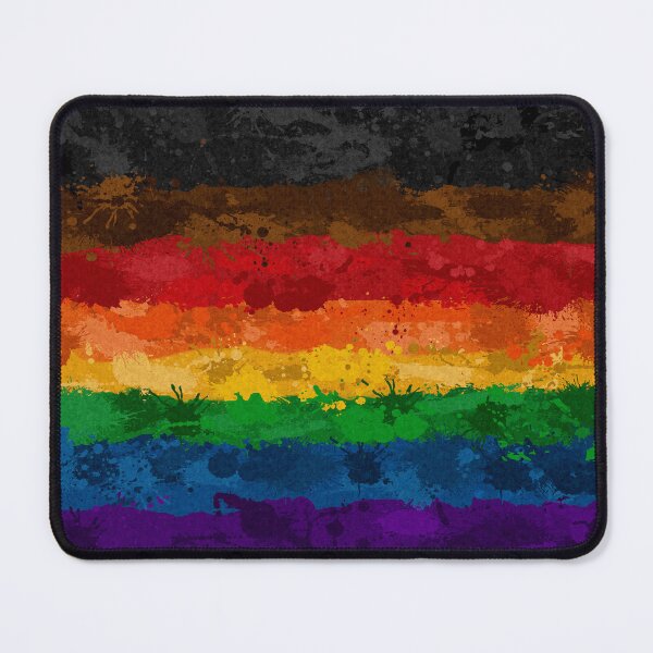 Item preview, Abstract Paint Splatter Inclusive Rainbow Pride Flag Pattern designed and sold by LiveLoudGraphic.