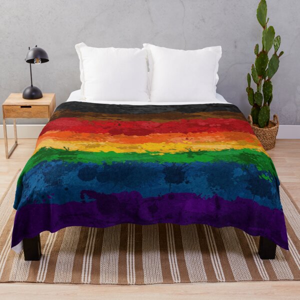 Item preview, Abstract Paint Splatter Inclusive Rainbow Pride Flag Pattern designed and sold by LiveLoudGraphic.