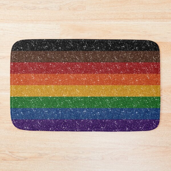 Item preview, Faux Glitter Inclusive Rainbow Pride Flag Background designed and sold by LiveLoudGraphic.